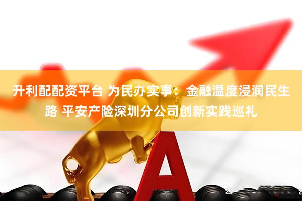 升利配配资平台 为民办实事：金融温度浸润民生路 平安产险深圳分公司创新实践巡礼